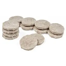 Furniture Pads, Self-Adhesive, Tan Felt, Round, 1-In., 16-Pk. 1