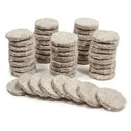 Furniture Pads, Self-Adhesive, Tan Felt, Round, 1-In., 48-Pk. 1