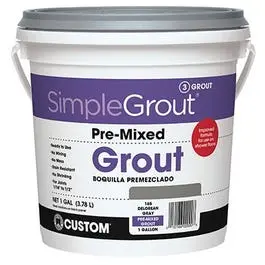 Gallon Bright White Pre-Mixed Grout 1