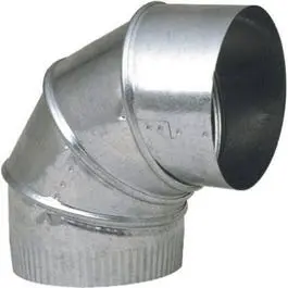 Galvanized Adjustable Furnace Elbow, 6-In., 24-Gauge 1