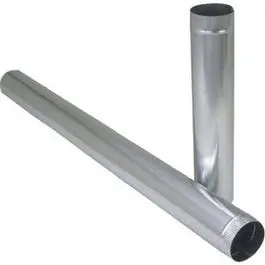 Galvanized Furnace Pipe, 26-Gauge, 5 X 24-In. 1