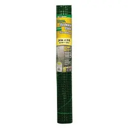 Galvanized Metal Hardware Cloth Fence, Green Pvc Coating, 24-In. X 5-Ft. 1