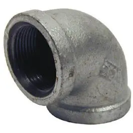 Galvanized Pipe Fitting, Equal Elbow, 90 Degree, 1/2-In. 1