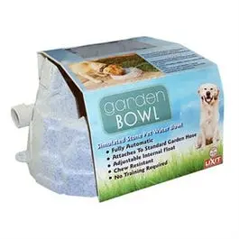 Garden Pet Water Bowl, Simulated Stone 1