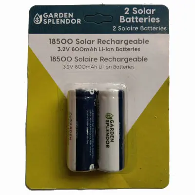 Garden Splendor Solar Rechargeable Batteries 1