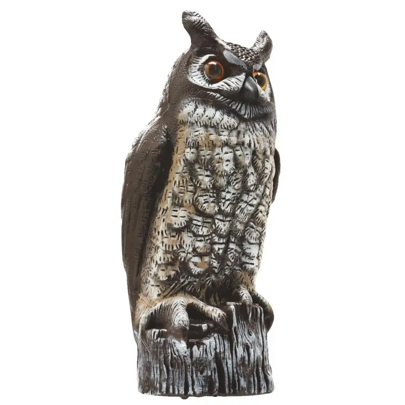 Gardeneer Natural Enemy Scarecrow 16 In. H. Owl Pest Deterrent Decoy 1