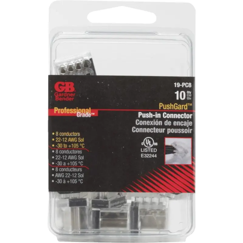 Gardner Bender Pushgard 8-Port 600V Push-In Connector (10-Pack) 1