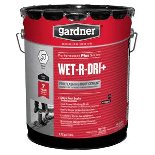 Gardner® Wet-R-Dri®+ Pro Flashing Roof Cement 29 Oz 1