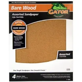 Garnet Sandpaper Assortment, 9 X 11-In., 4-Pk. 1