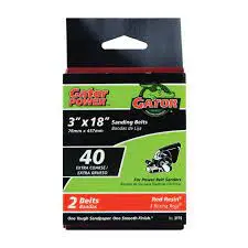 Gator Aluminum Oxide Sanding Belts  3 X 18 40 Grit 1