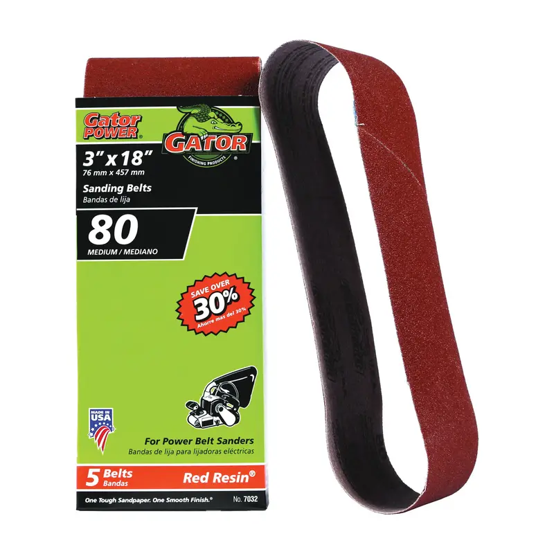 Gator Aluminum Oxide Sanding Belts 8