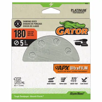 Gator Apx Ultrafilm Sanding Discs Hook & Loop 1