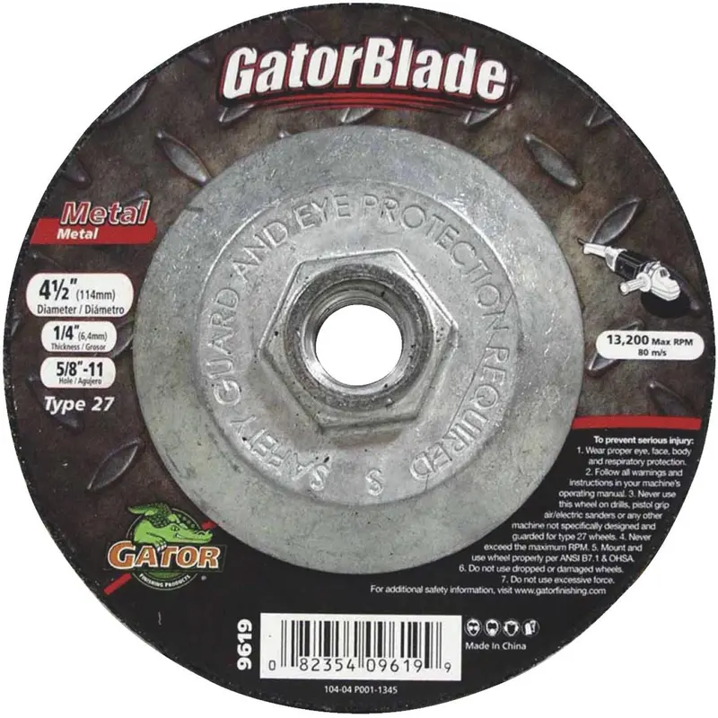 Gator Blade Type 27 4-1/2 In. X 1/4 In. X 5/8 In.-11 Metal Cut-Off Wheel 1