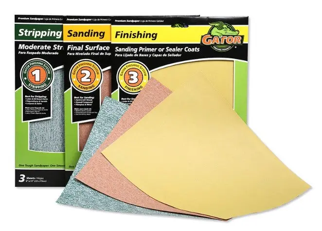 Gator Premium Aluminum Oxide Sanding Sheets 1