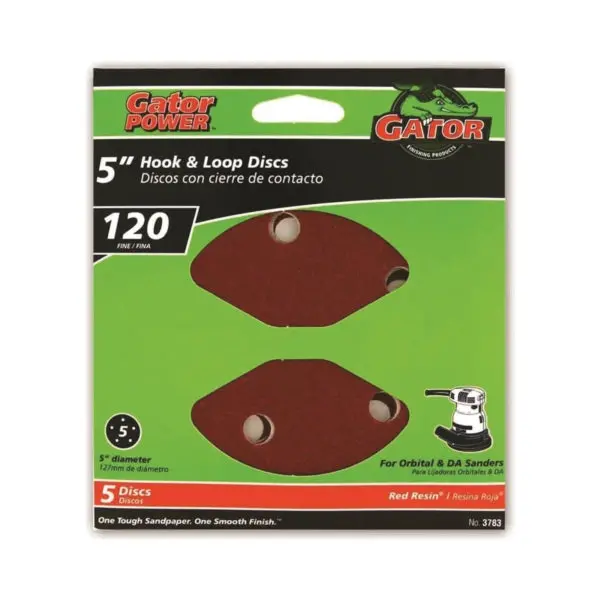 Gator Red Resin Fiber Discs 120 Grit 1