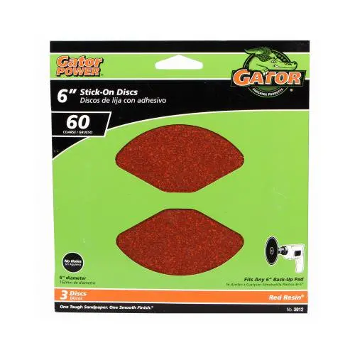 Gator Stick-On Sanding Discs  60 Grit 1