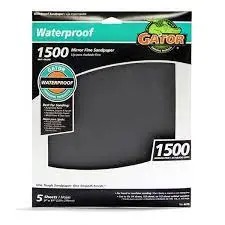 Gator Waterproof Sanding Sheets 1500 Grit 1