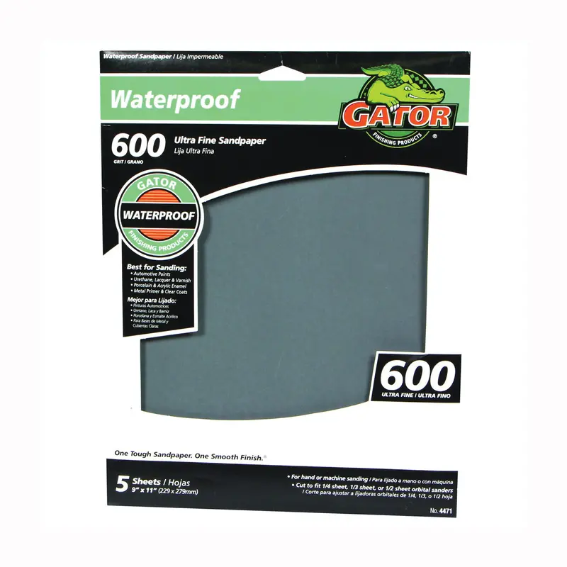 Gator Waterproof Sanding Sheets  600 Grit 1
