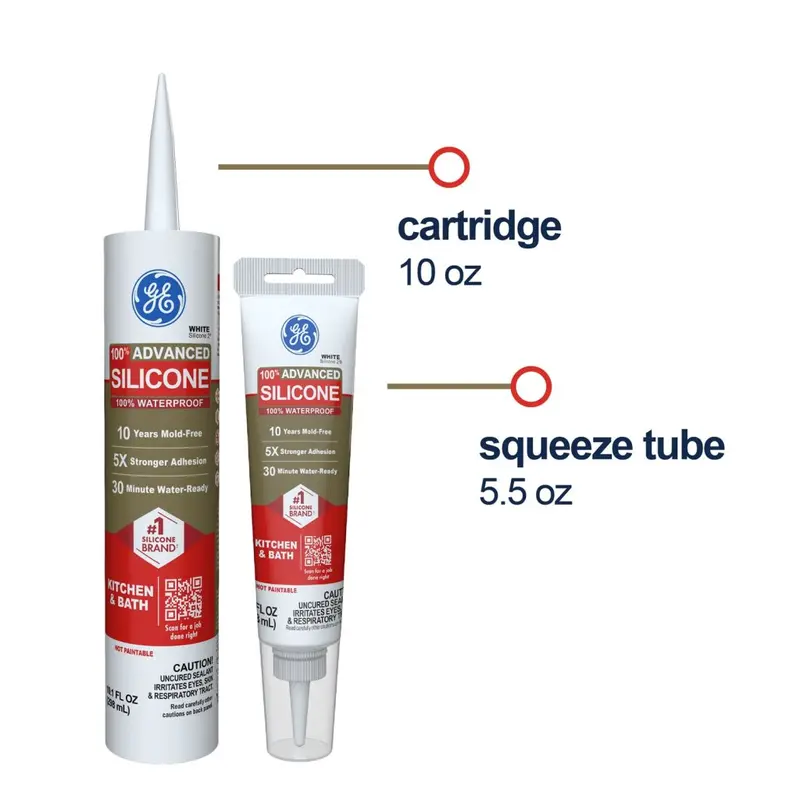 Ge Advanced Silicone 2® Kitchen & Bath Sealant 1