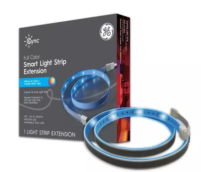 Ge Cync Smart Led Light Strip Extension For Cync Direct Connect Indoor Light Strip, 40In Extension Only 1