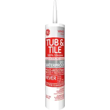 Ge Ge71212c Bathroom Caulk, White 10.1 Ounce 1