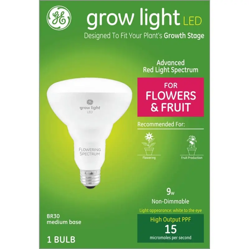 Ge Grow Light Led Bulb Flowers & Fruit 1