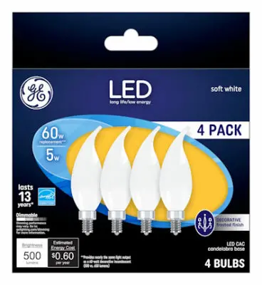 Ge Led Decorative Light Bulb Frosted 1