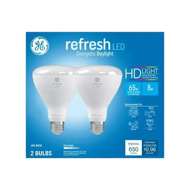 Ge Refresh Hd Led 65 Watt Replacement Daylight Br30 Indoor Floodlight Bulbs 1