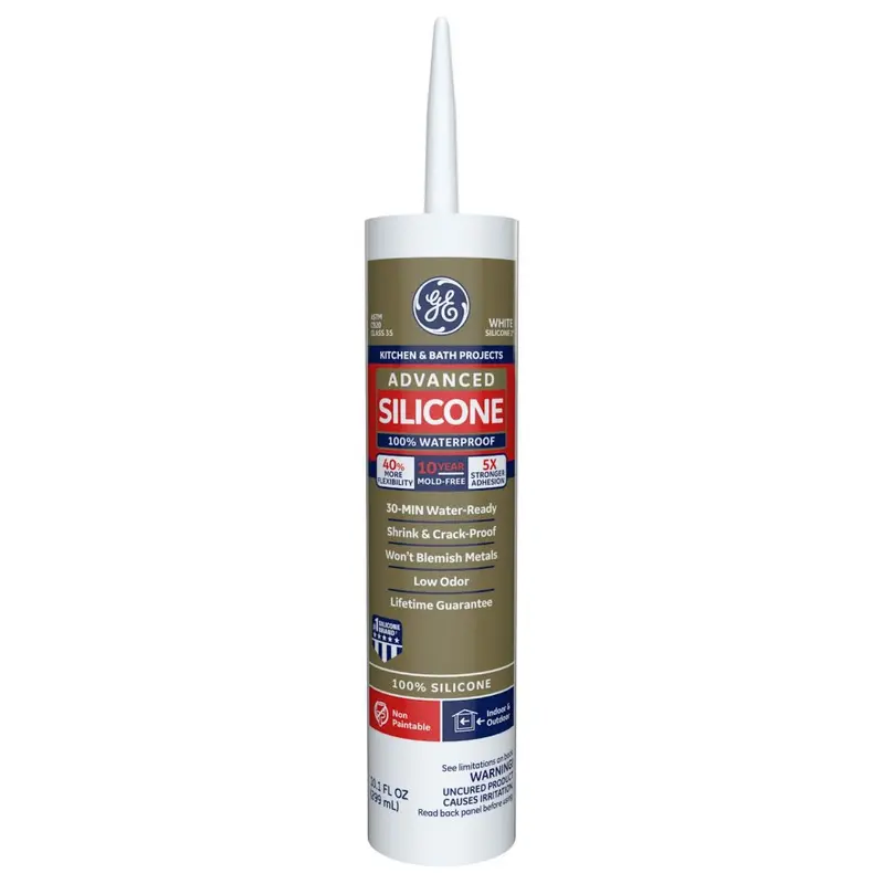 Ge Sealants Advanced Silicone 2® Kitchen & Bath Sealant 9.8 Oz White 1