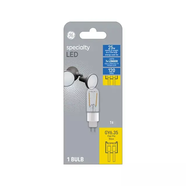 Ge Specialty Led 25 Watt Replacement, Soft White, T4 Specialty Bulb 1