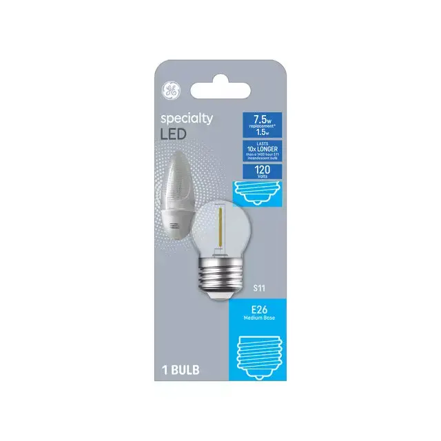 Ge Specialty S11 Led Light Bulb, Night Light Bulb Replacement, Soft White 1