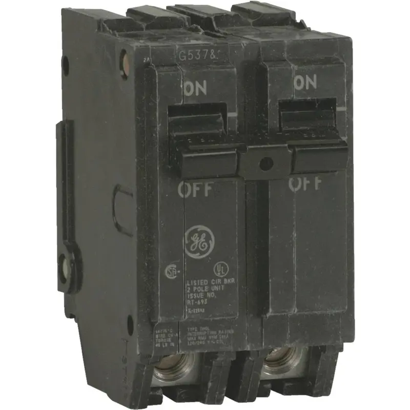 Ge Thql 20A Double-Pole Standard Trip Circuit Breaker 1