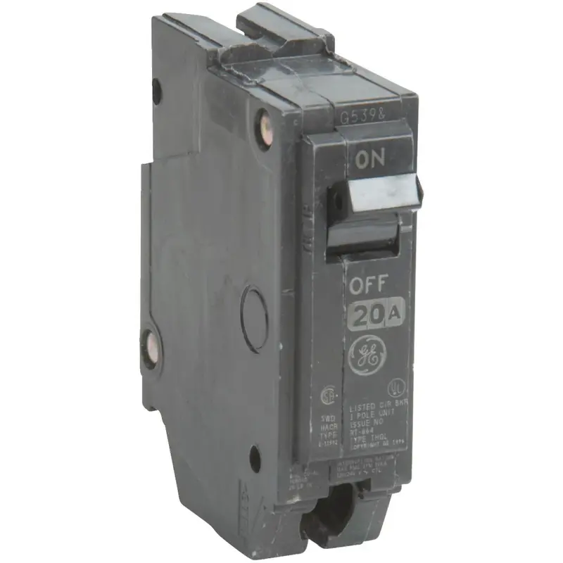 Ge Thql 20A Single-Pole Standard Trip Circuit Breaker 1
