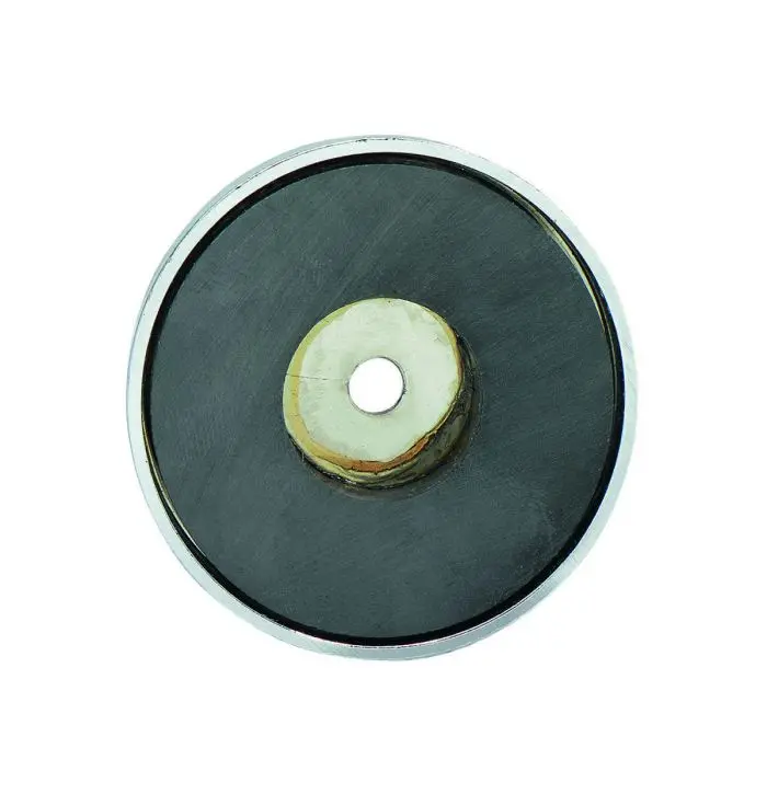 General Tools Ceramic Shallow Pot Magnet With 35 Lb. Pull 1