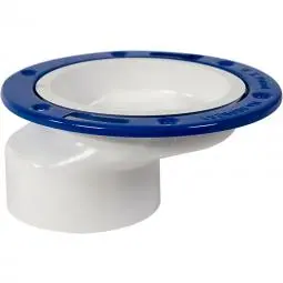 Genova Products Pvc-Dwv Schedule 40 Offset Closet Flange W/ Metal Ring 1