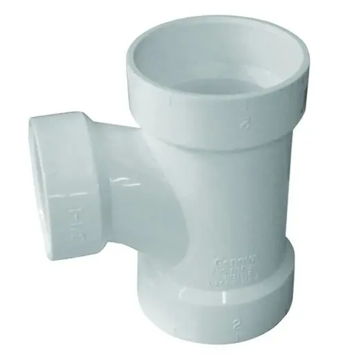 Genova Products Sch. 40 Pvc-Dwv Reducing Sanitary Tee 1