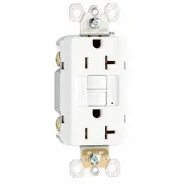 Gfci Outlet, Heavy Duty, 20A, White 1