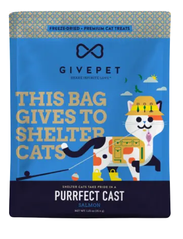 Givepet Grain Free Freeze-Dried Cat Treats Purrfect Cast Salmon 1
