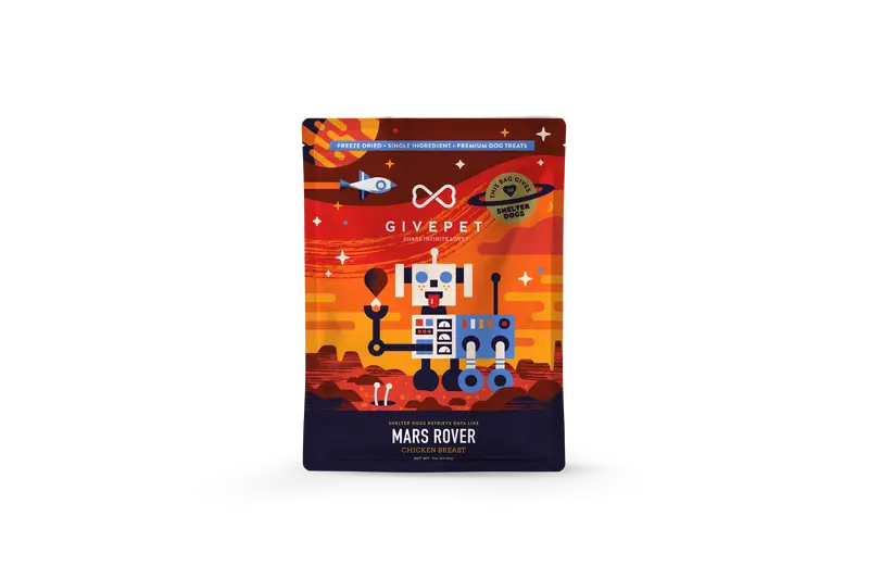 Givepet Mars Rover Freeze-Dried Dog Treats 1