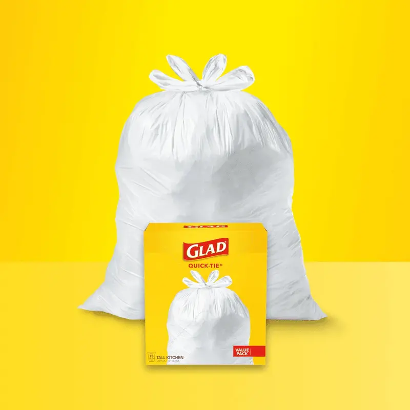 Glad Kitchen Quick Tie Trash Bags 1