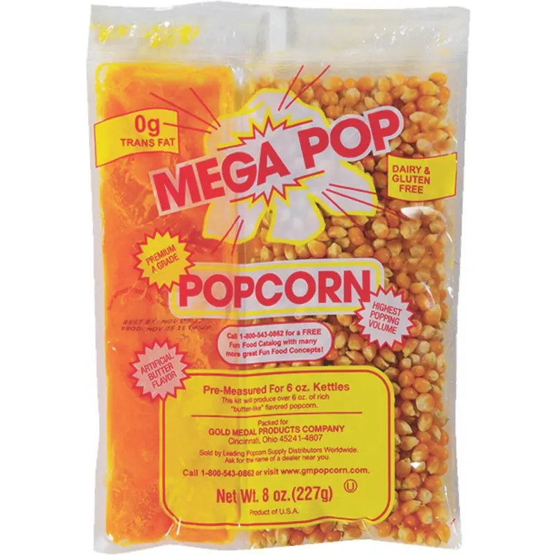 Gold Medal Mega Pop 6 Oz. Popcorn Kit (36 Kits) 1