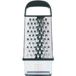 Good Grips Box Grater, With Container, Stainless Steel/Black 1