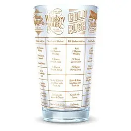 Good Measure Drinking Glass, Whiskey Recipes, 16-Oz. 1