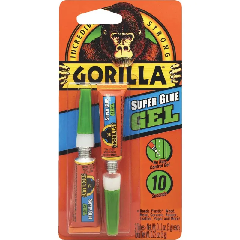 Gorilla 0.11 Oz. Super Glue Gel (2-Pack) 1