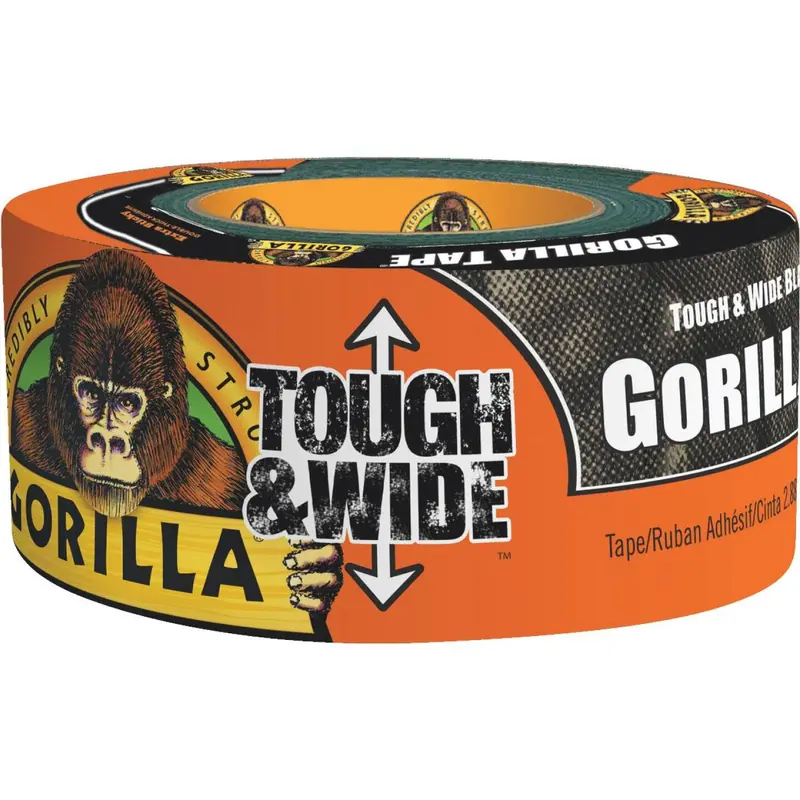 Gorilla 2.88 In. X 30 Yd. Tough & Wide Heavy-Duty Duct Tape, Black 1