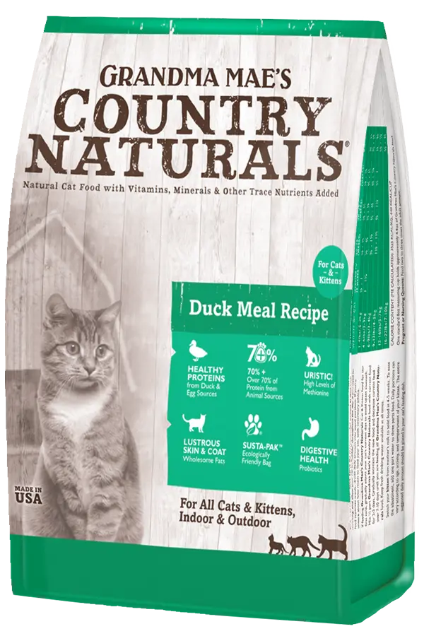 Grandma Mae's Country Naturals Duck Meal Recipe For Cats & Kittens 1