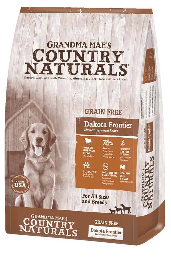 Grandma Mae's Country Naturals Grain Free Dakota Frontier Buffalo Meal 1