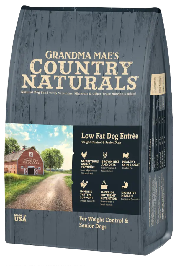 Grandma Mae's Country Naturals Low Fat Entrée With Meat & Brown Rice Dry Dog Food 1