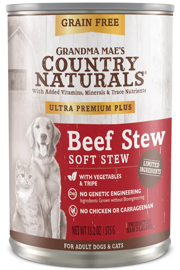 Grandma Mae's Country Naturals Ultra Premium Plus Beef Soft Stew 1