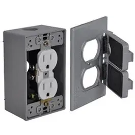 Gray Duplex Outlet Kit 1